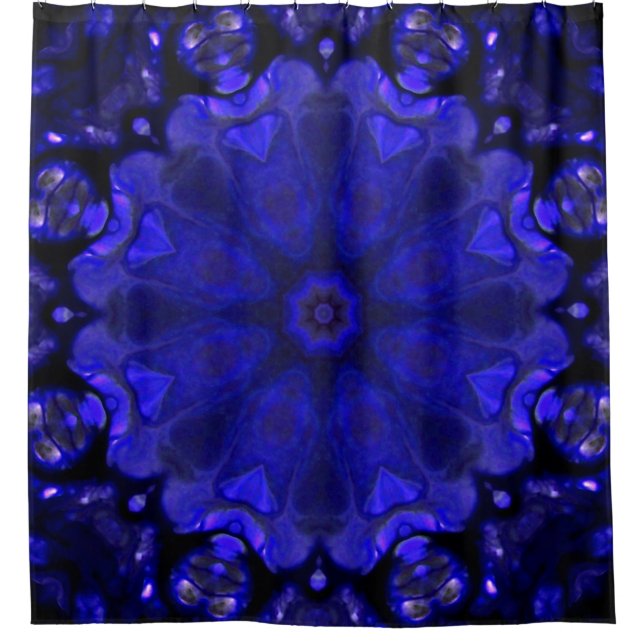 Abstract Paint Brush Ink Explode Spread Smooth Con Shower Curtain (Front)
