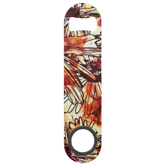 Abstract Paint Daub Sunflower Pattern (Front)