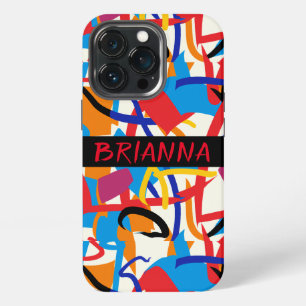 Abstract Paint in the Style of DeKooning iPhone 13 Pro Case