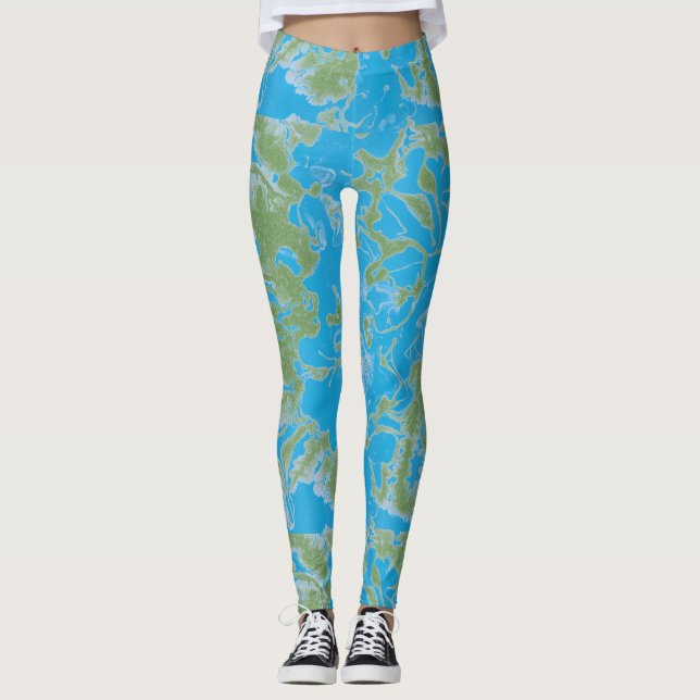 Abstract Paint Leggings (Front)