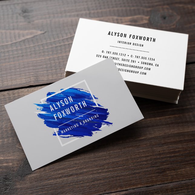 Abstract Paint Logo Business Card (Creator Uploaded)