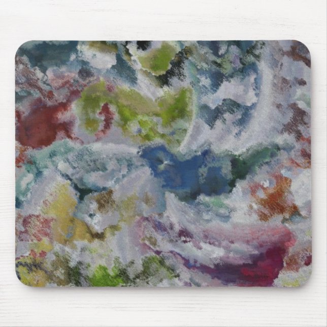 Abstract Paint Mouse Pad (Front)