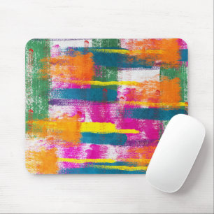 Abstract Paint Pattern Mouse Pad