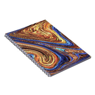 Abstract Paint Spiral Notebook