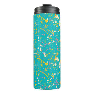 Abstract Paint Splash Thermal Tumbler