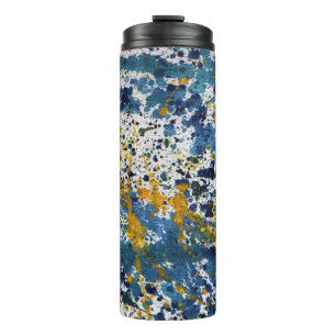 Abstract Paint Splashed Artistic Splashes          Thermal Tumbler