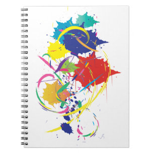 Abstract Paint Splatter Art Modern Cool.ai Notebook