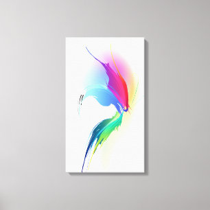 Abstract Paint Splatter Butterfly Canvas Print