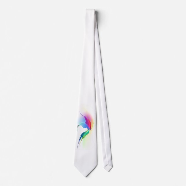 Abstract Paint Splatter Butterfly Tie (Front)