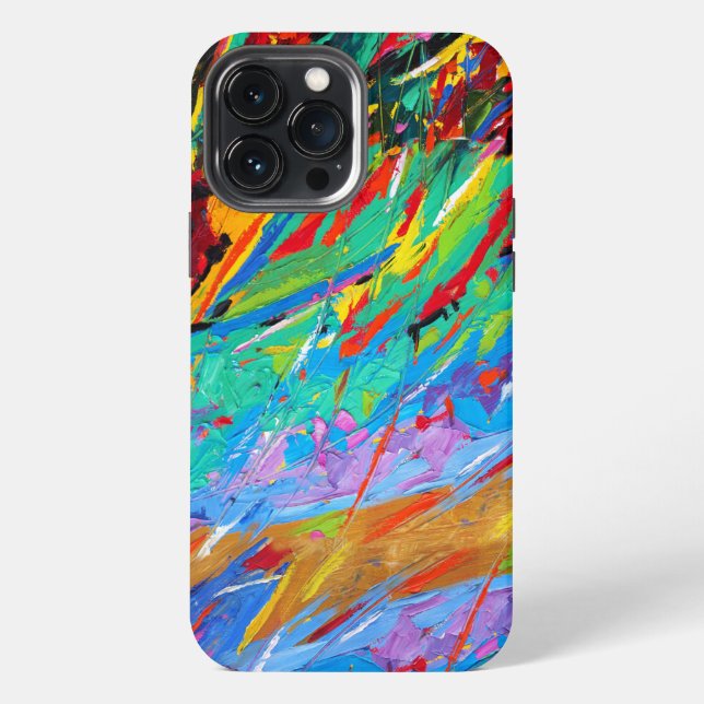 Abstract Paint Splatter Case-Mate iPhone Case (Back)