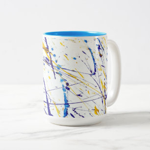 Abstract Paint Splatter Mug