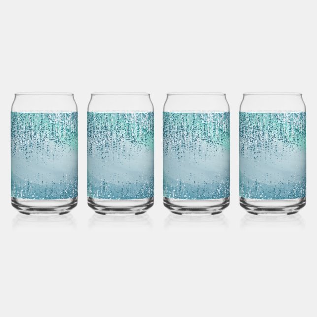 Abstract Paint Splatter Tumbler Drinking Glass (Back)