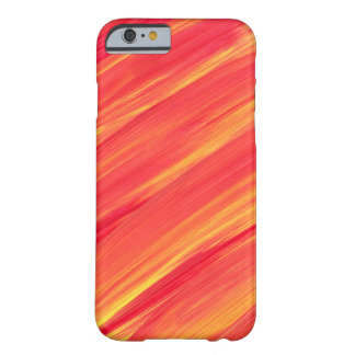 Abstract Paint Streaked Orange &Yellow Barely There iPhone 6 Case