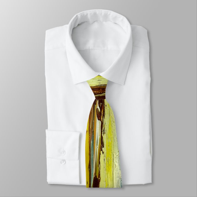 Abstract Paint Streaks Tie (Tied)