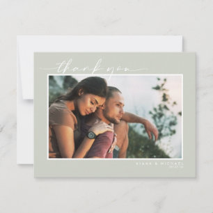 Abstract Paint Strokes Wedding Thank You ID886 Card