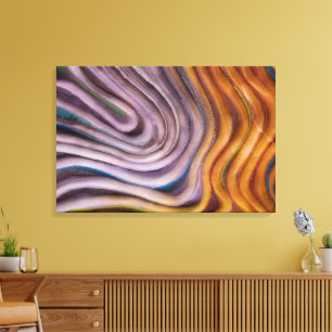 abstract paint swirl canvas print