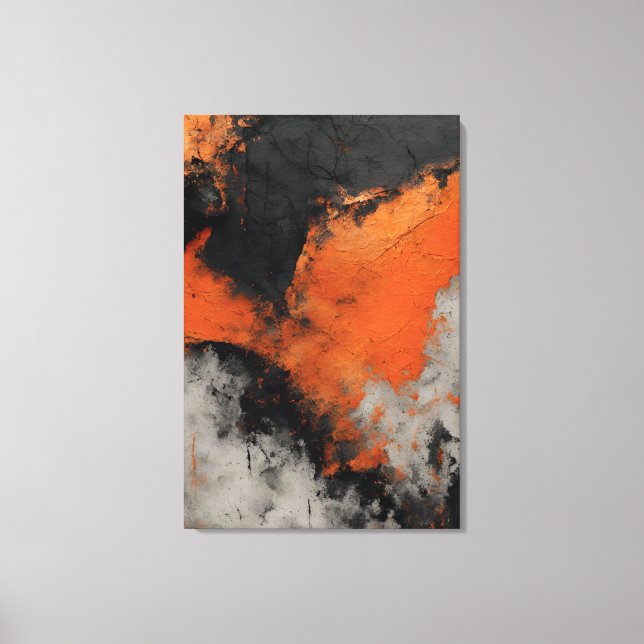 Abstract paint Texture Concrete Impression Canvas Print (Front)