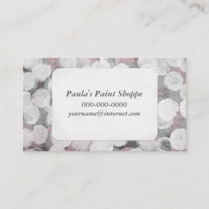abstract painted circle pattern business card