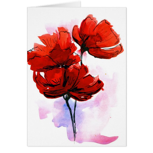 Abstract painted floral background 2 (Front)