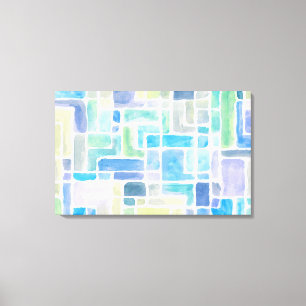 Abstract painted watercolor background. canvas print