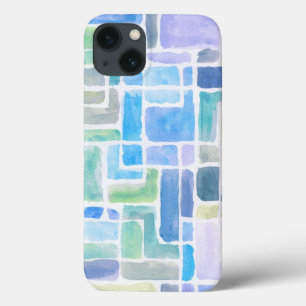 Abstract painted watercolor background. iPhone 13 case