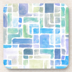 Abstract painted watercolor background. coaster