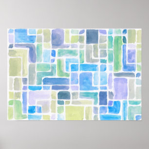 Abstract painted watercolor background. poster