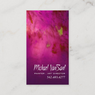 "Abstract" Painter, Graphic Artist, Art Director Business Card