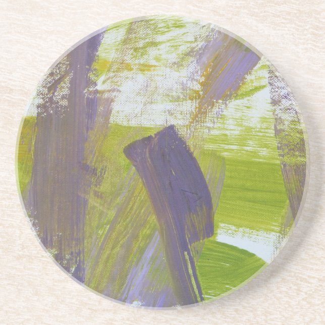 Abstract Painting 58 Iris Coaster (Front)