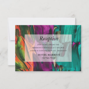 Abstract Painting Acrylic Reception Card