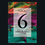 Abstract Painting Acrylic Table Number<br><div class="desc">Abstract Painting Acrylic table numbers.</div>