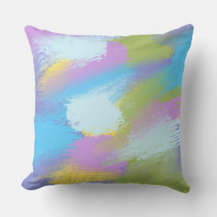 abstract painting art cushion