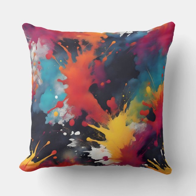 Abstract painting art cushion (Front)