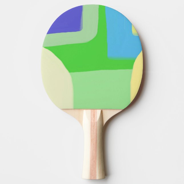 abstract painting art ping pong paddle (Front)