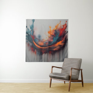Abstract painting art tapestry