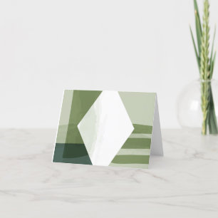 Abstract painting art thank you card