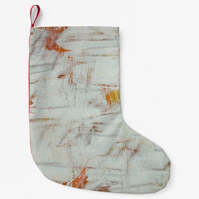 Abstract painting artabstract, art, backgrounds, c small christmas stocking (Front)