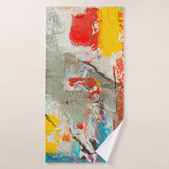 Abstract painting bath towel (Bath Towel)