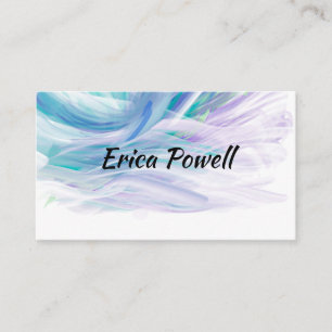 abstract painting brush stroke artistic design business card