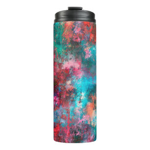 Abstract painting. Brushstrokes, spots of paint. M Thermal Tumbler