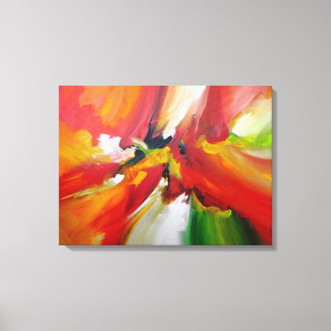 Abstract Painting by Serdar Hizli Canvas Print (Front)
