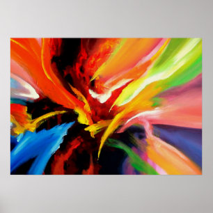 Abstract Painting by Serdar Hizli Poster