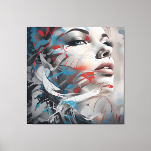 Abstract painting canvas print