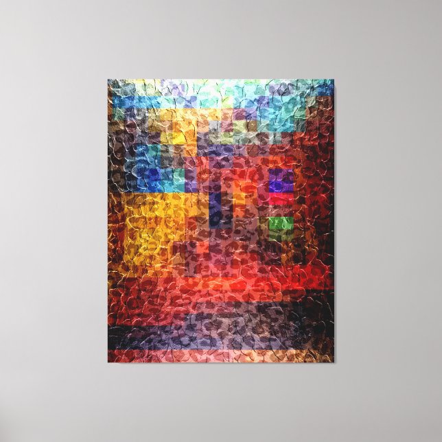 Abstract painting City Lights Canvas Print (Front)