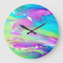 Abstract Painting Clock
