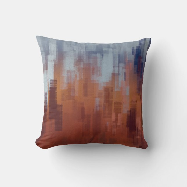 Abstract painting, colourful concrete wall. cushion (Front)