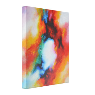 Abstract Painting Colourful Modern Art Canvas Print