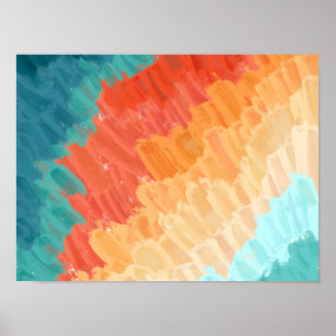 Abstract Painting Colourful Poster