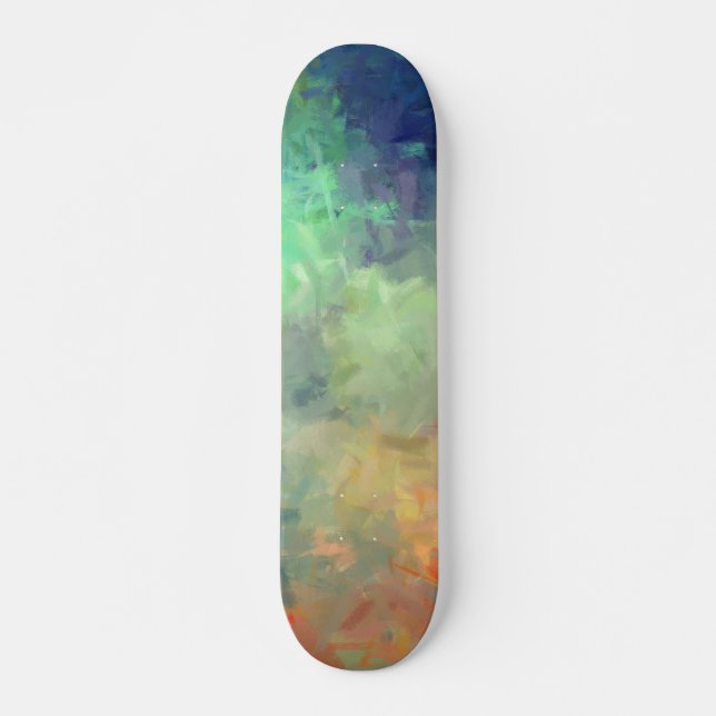 Abstract Painting Colours #18 Skateboard (Front)