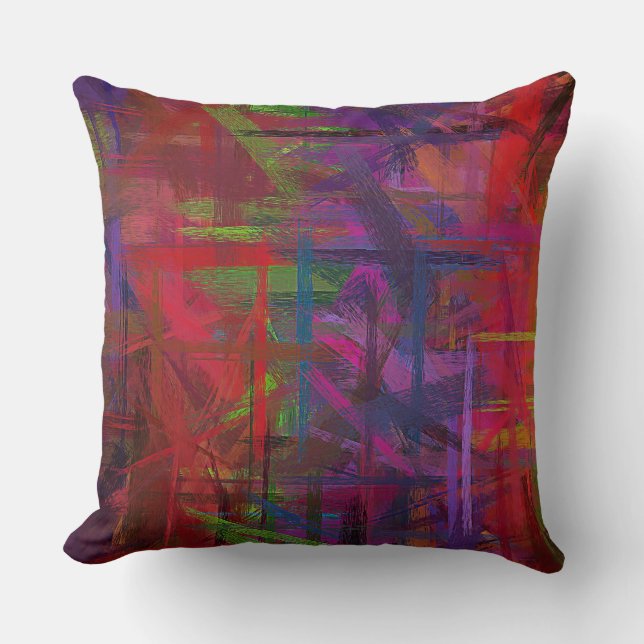 Abstract Painting Colours #19 Cushion (Front)